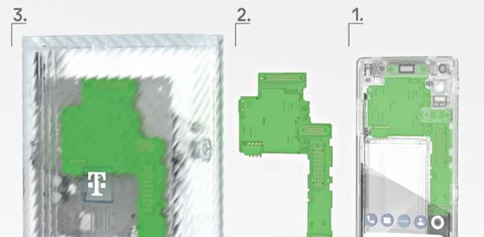 Elektronikteile aus Alt-Smartphone werden in den Router-Prototypen eingesetzt. © Deutsche Telekom