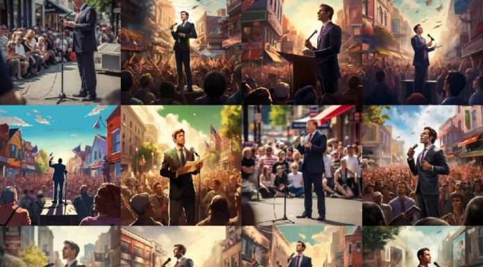 Deepfakes im Wahlkampf - AlgorithmWatch - CC BY 4_0 AI generated