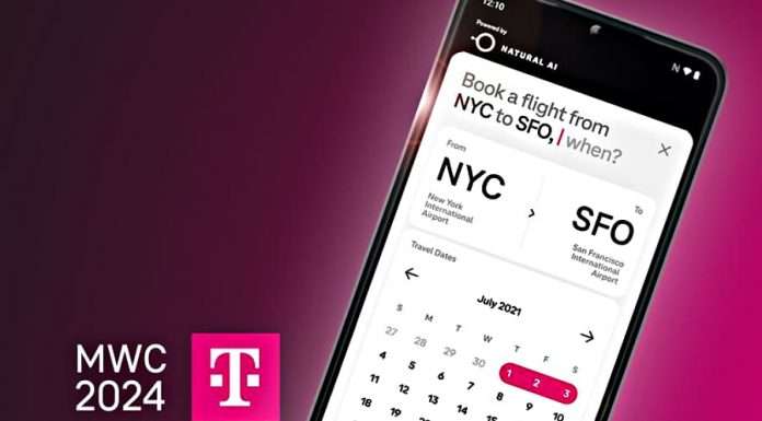 Für den Showcase wurden reale Anwendungsfälle in das bereits erhältliche T Phone der Telekom integriert. © Deutsche Telekom AG, Bildmontage: Evelyn Ebert Meneses