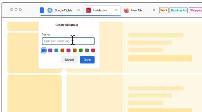 Firefox tab groups are here