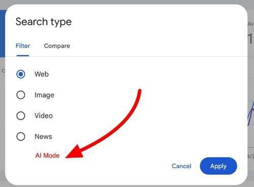 Google AI Mode Reporting Coming To Search Console 1 Google Search Type