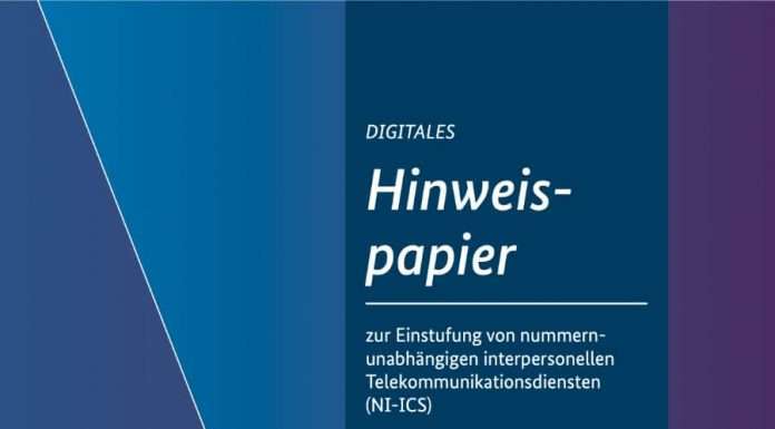 Hinweispapier zur Einstufung von Online-Kommunikationsdiensten