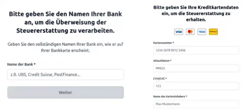 Die angebliche Steuerrückerstattung