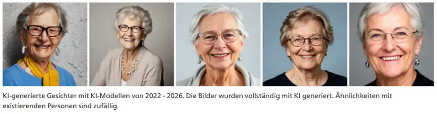 Gegenwart und Zukunft bei der Erkennung von KI-generierten Bildern 2 KI-generierte Gesichter